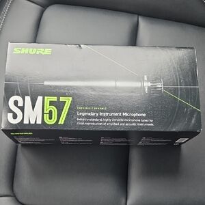Shure SM57 Dynamic Microphone - Black and Green